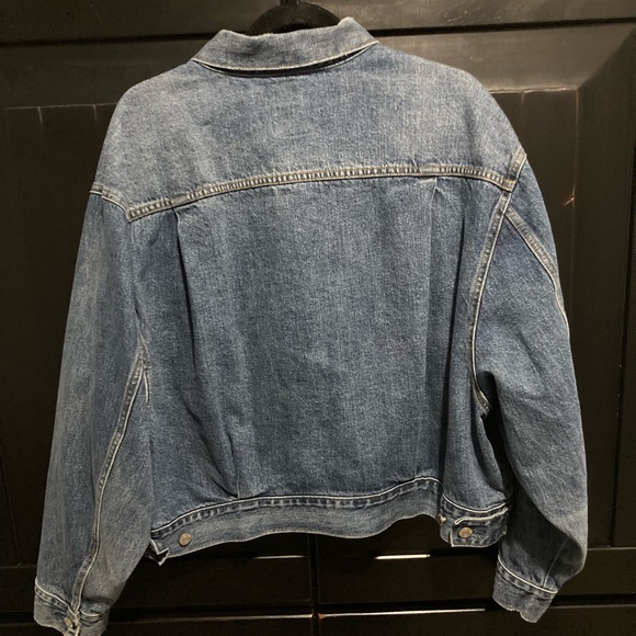 Gap Distressed Denim Dolman Icon Jacket XXL - Picture 8 of 8